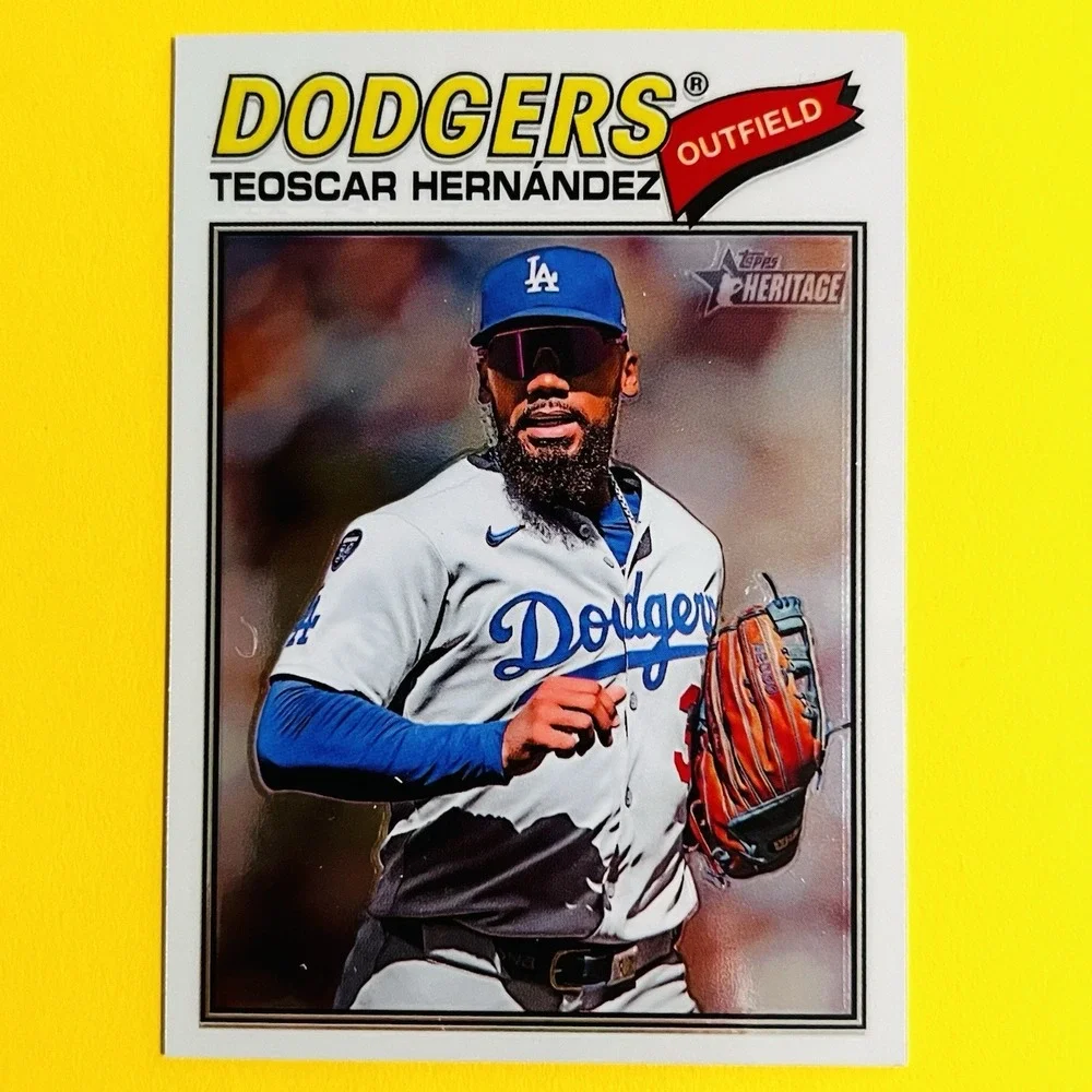 2026 Topps Heritage‎ Chrome Teoscar Hernandez #93 Dodgers